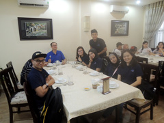Mr. Ong and family at Cu chi tunnel