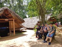 Miss Fathin with her group from Malaysia 