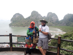 Ms. Ayu and her husband